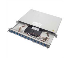 TELEGRTNER 19 FO-PP PRO-V 1U 12 LCD OM3 PT, PROFI V, adapteris 12xLC-D, 24x 50/125 OM3, spalvotas