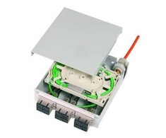 TELEGRTNER FO-Di DinR paskirstytojas 6 LCD OM2 PT, pigtail OM2, 12x G50/125 OM2, LC