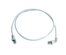 TELEGRTNER S/FTP patch kabelis Cat.6A (ISO/IEC), MP8 FS500, LSZH, 1x90, 1:1, baltas, 2 m