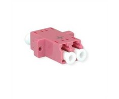 TELEGRTNER Adapteris TELEGRTNER LC/APC Duplex, daugiamodis, įvorė iš plastiko, korpusas iš plastiko, violetinė, Z77