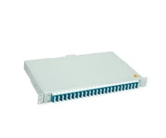 Telegrtner TELEGÄRTNER Šviesolaidinis skirstomasis skydelis TELEGÄRTNER BASIS V su jungtimis ir pigtailais, 24x LC Quad, žalias, OS2 PC (26.11.6083)