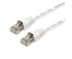 TELEGRTNER TELEGÄRTNER RJ45 Patch Cord S/FTP, Cat.6A, LSZH, balta, 15 m