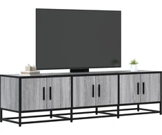 TV staliukas Televizoriaus spintelė, pilka, 150x35x41cm, mediena ir metalas