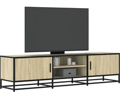 TV staliukas Televizoriaus spintelė, ąžuolo, 160x35x41cm, mediena ir metalas