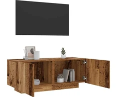 TV staliukas Televizoriaus spintelė, medienos, 100x35x40cm, med. drož. plok.