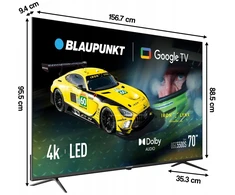 Televizorius Blaupunkt 70UGC5500S 70" LED 4K 60Hz GoogleTV