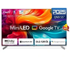 Laikiklis CHiQ M55QA9 TV 55", UHD MiniLED Google TV DLG 120 Hz