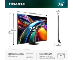 Televizorius Hisense 75UR9DS