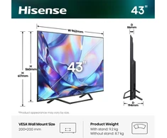 Televizorius Hisense Televizorius 43A7DS
