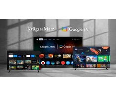 Kruger &amp; Matz Televizorius „KrugerMatz“ 65 colių UHD „Google TV 5.0“ DVB-T2/T/C H.265 HEVC televizorius