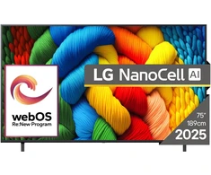 Televizorius LG 75NANO80A3B 75" LED 4K webOS 60Hz 2025