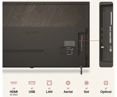 Televizorius LG OLED AI OLED55B65LA 139,7 cm (55'') 4K Ultra HD išmanusis televizorius Wi-Fi rudas (OLED55B65LA.AEU)