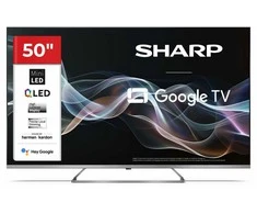 Sharp 4K QLED MiniLED televizorius | 50JP7265E | 50 | Išmanusis televizorius | „Google TV“ | UHD | Sidabras