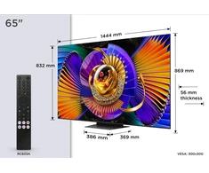 Televizorius TCL C7L 65'' 4K UHD SQD-Mini LED juoda - Televizorius 65C7L (5901292529949)