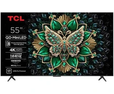 Televizorius TCL 55C61K 55 colių QD-MiniLED 4K GoogleTV 144Hz Dolby Atmos