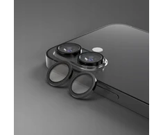 Etteri fotoaparato objektyvo apsauga, skirta iPhone 17, juoda