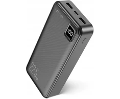 Forever išorinė baterija TB-300L PD QC 22,5W 20000 mAh juoda