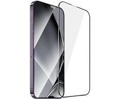 TelForceone Grūdinto stiklo metalinis rėmelis, skirtas "iPhone 14 Pro Max" 6,7 juodas rėmelis