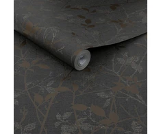 „TelForceOne“ tapetai 122432 BELLE CHARCOAL/GOLD
