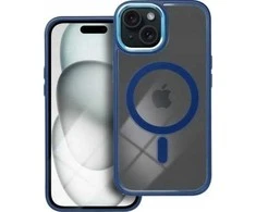 Dėklas Oem Case for iPhone 15 Color Edge Mag Cover compatible with MagSafe mėlynas