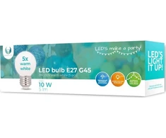 TelForceone LED lemputė E27 G45 2W 230V šilta balta 5vnt Forever Light