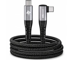 Teltech TCA-11 PD E-maker USB-C - USB-C 240W 2m juodas pintas kabelis