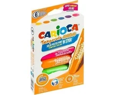 Temperello neoniniai dažai lazdelėmis, 6 spalvų CARIOCA