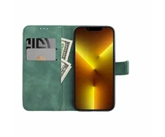 Dėklas Oem Flip case for iPhone 13 Tender Book žalias