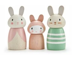 Tender Toys Mediniai zuikučiai 3 vnt. EDUKAMP