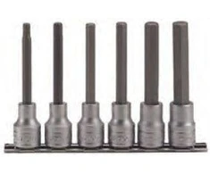 TengTools Galvučių su antgaliais rinkinys Teng Tools M1211; HEX; 1/2''; 6 vnt.