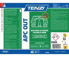 Tenzi Fasadų, fasadų ir terasų plovimo koncentratas TENZI, Apc Out, etiketė anglų kalba, 1 l