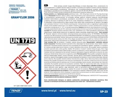 Tenzi Koncentratas plovimui ir dezinfekavimui su aktyviu chloru TENZI, Granclor 2006, 5l