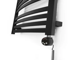 Plaukų džiovintuvas Elektrinis rankšluosčių džiovintuvas Terma D01 500 mm x 1210 mm, juodas