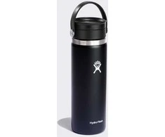 Hydro Flask 20 uncijų plataus burnos lanksčiojo dangtelio (591 ml) termo butelis – juodas