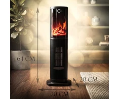 Termowentylator 64cm Q20K1 CARRUZZO juoda