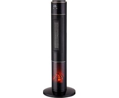 Teesa koloninis ventiliatoriaus šildytuvas PTC 1000/2000W su židinio imitacijos funkcija