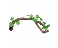 Terra Natura Terariumo dekoracija šakelė su lapais ilga 34cm