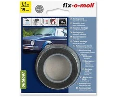 Dvipusė lipnioji juosta Fix-O-Moll, 1.5 m x 19 mm, 15 kg