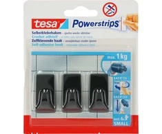 Haczyki Drabužių kabliukas Tesa tesa 58278, juoda