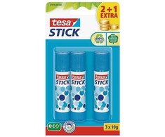Tesa Klej w sztyfcie ecoLogo* 2+1 10g mėlyna