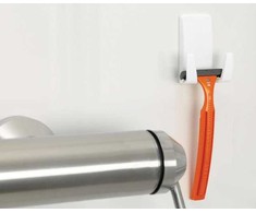 Tesa Powerstrips Atsparus vandeniui Rasiererhalter Wave baltas