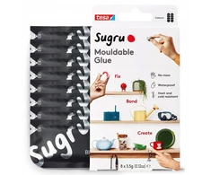tesa Sugru universalūs formuojami klijai, 8 vnt., juodi