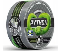 Taśma Universali remonto juosta, 3 sluoksnių, PYTHON, 48 mm x 9 m, sidabrinė.