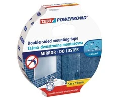 Tesa DVIPUSĖ LIPNIOJI JUOSTA VEIDRODŽIAMS TVIRTINTI5 m X 19 mm