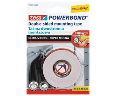 Tesa DVIPUSĖ LIPNIOJI JUOSTA „ULTRA STRONG“ (1,5 m X 19 mm)