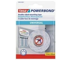 Dvipusė lipni juosta vidaus darbams TESA Universal, 1,5x19mm