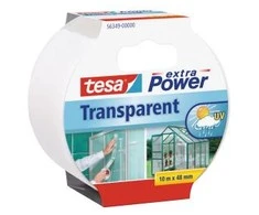 Tesa Lipnioji juosta plastikui ir stiklui, 10 m x 50 mm, skaidri