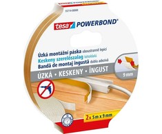 Tesa Powerbond siauras lipdukas 2 x 5 m x 9 mm