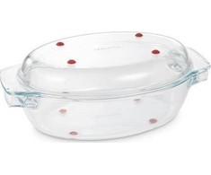 TESCOMA Ovali keptuvė su dangčiu GrandCHEF 35 x 21 cm, stiklinė