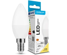 Tesla Modee E14 4,9 W LED žvakė šilta šviesa 2700K (352980,00)